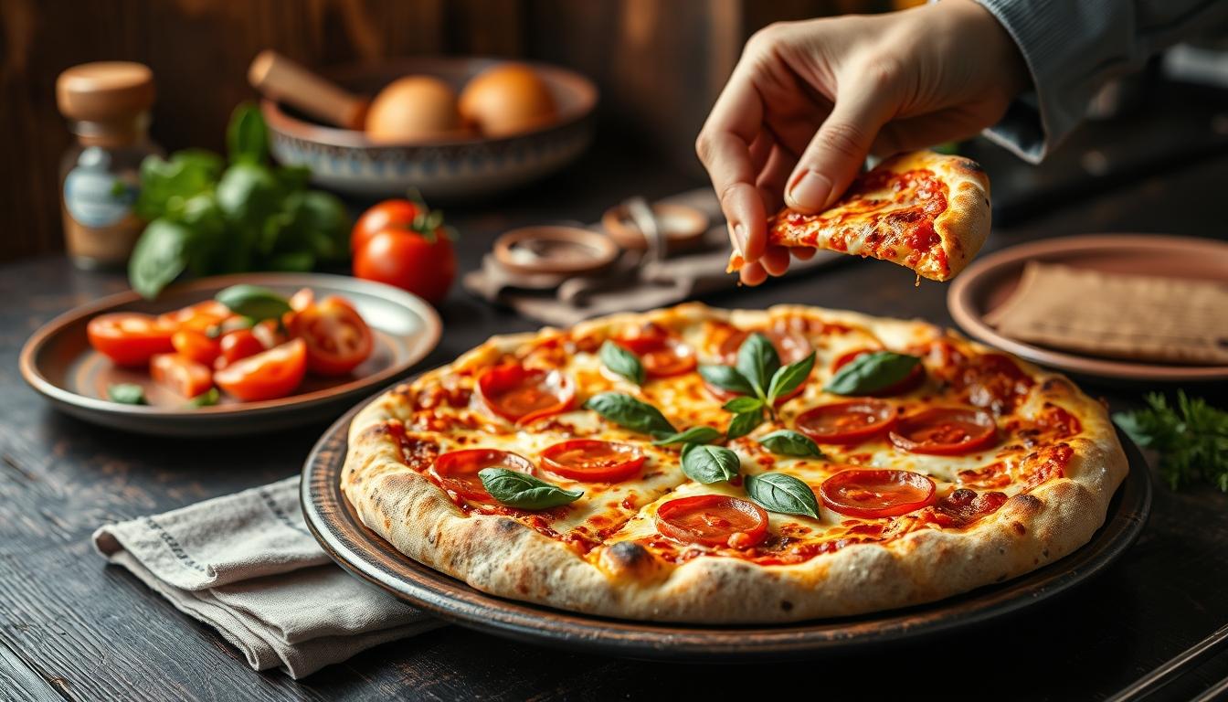 Home cook preparing ingredients in the kitchen